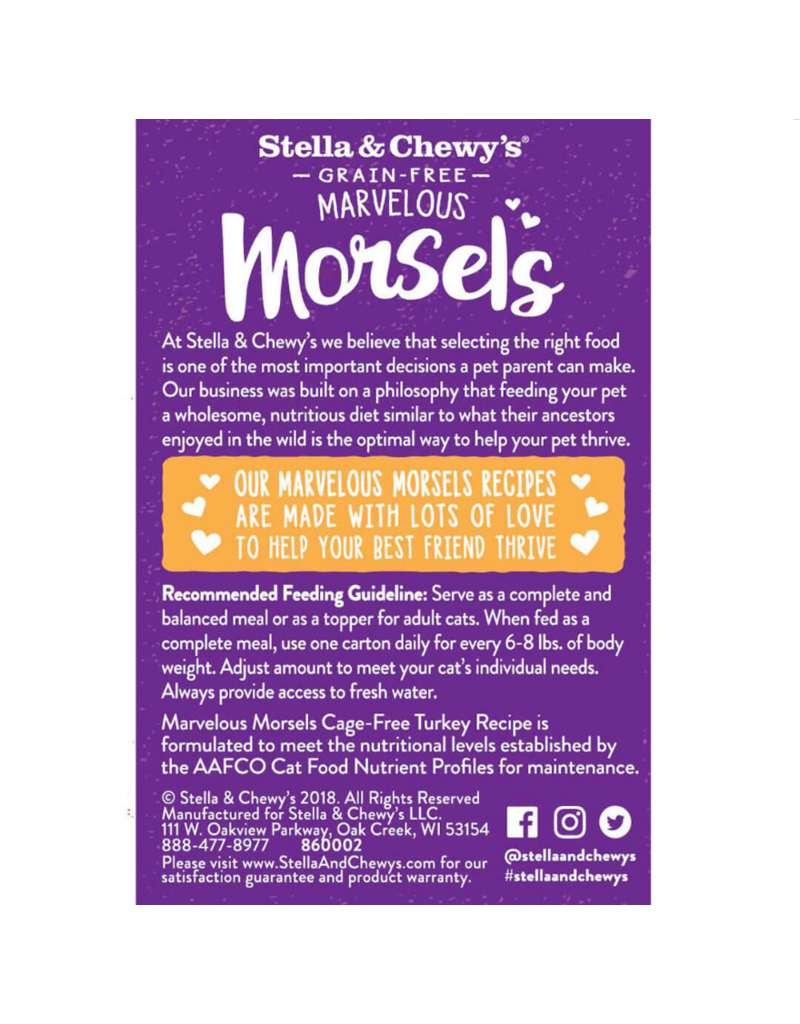 Stella & Chewy's Stella & Chewy's Canned Cat Food Marvelous Morsels | Turkey 5.5 oz CASE
