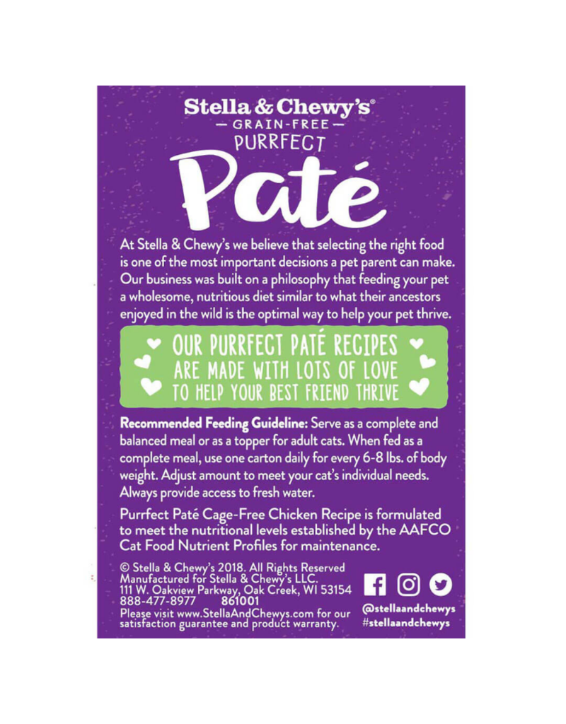 Stella & Chewy's Stella & Chewy's Canned Cat Food Purrfect Pate | Chicken 5.5 oz CASE