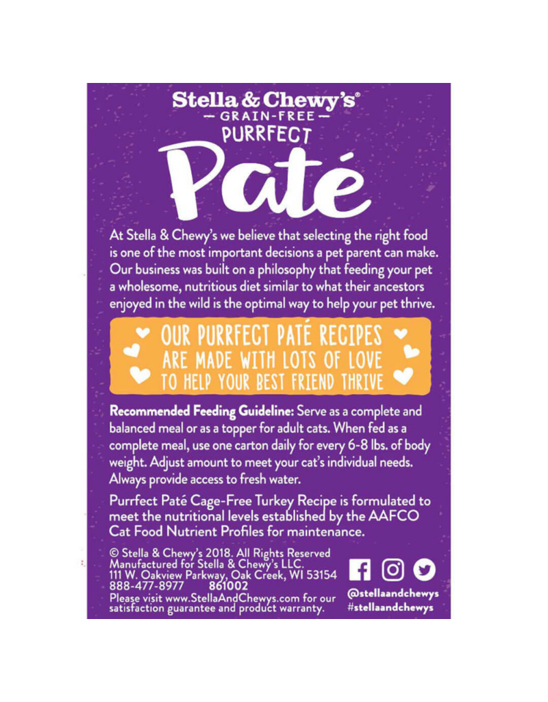 Stella & Chewy's Stella & Chewy's Canned Cat Food Purrfect Pate | Turkey 5.5 oz single