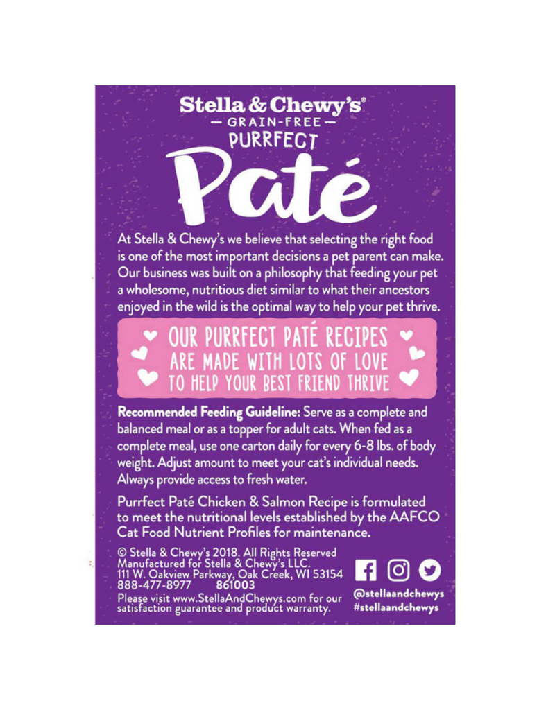 Stella & Chewy's Stella & Chewy's Canned Cat Food Purrfect Pate | Chicken & Salmon 5.5 oz single