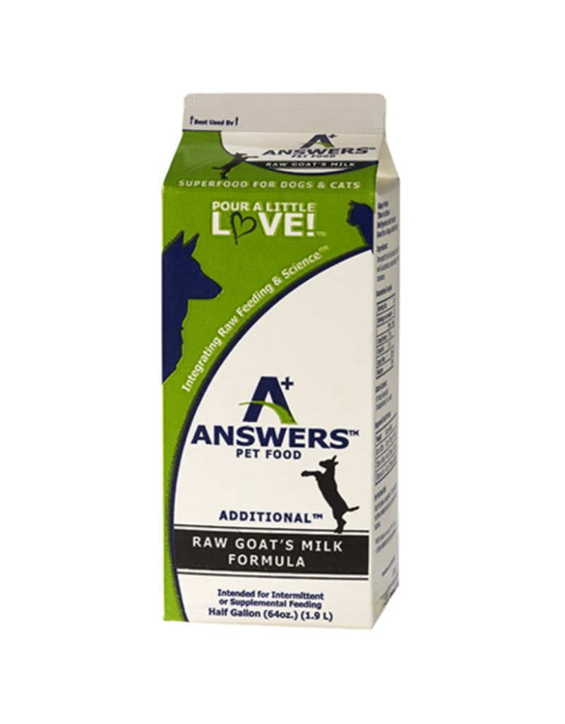 Answer's Pet Food Answers Goat Milk 64 oz (*Frozen Products for Local Delivery or In-Store Pickup Only. *)
