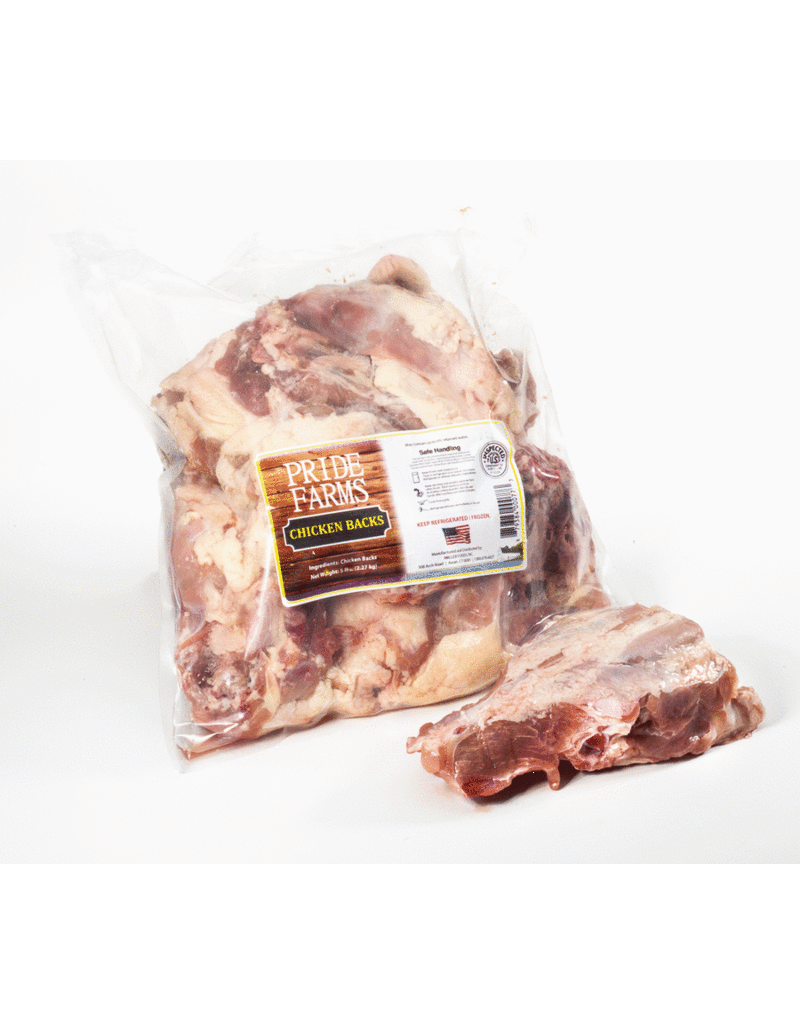 Oma's Pride Oma's Pride O'Paws Dog Raw Frozen Chicken Backs 5 lb (*Frozen Products for Local Delivery or In-Store Pickup Only. *)