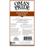 Oma's Pride Oma's Pride O'Paws Dog Raw Frozen Ground Quail 2 lb (*Frozen Products for Local Delivery or In-Store Pickup Only. *)