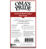 Oma's Pride Oma's Pride O'Paws Dog Raw Frozen Beef Organ Blend 2 lb (*Frozen Products for Local Delivery or In-Store Pickup Only. *)