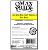 Oma's Pride Oma's Pride O'Paws Dog Raw Frozen Ground Chicken Frames 1 lb (*Frozen Products for Local Delivery or In-Store Pickup Only. *)