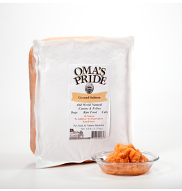 Oma's Pride Oma's Pride O'Paws Dog Raw Frozen Ground Salmon 5 lb (*Frozen Products for Local Delivery or In-Store Pickup Only. *)