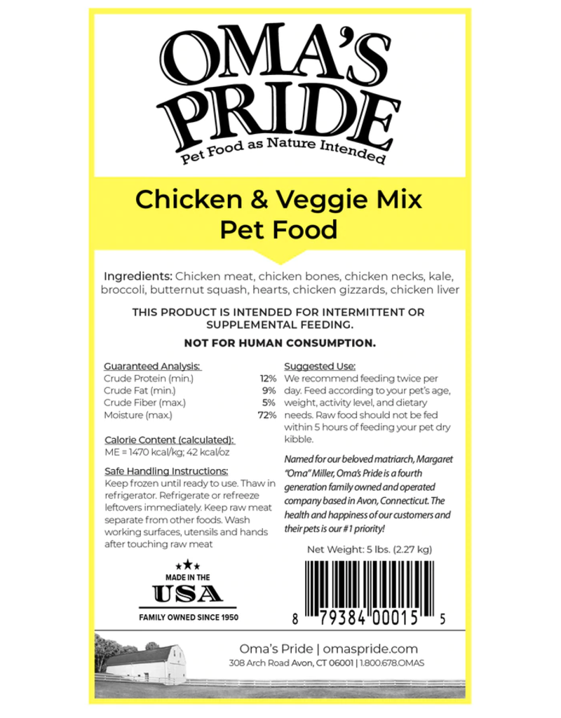 Oma's Pride Oma's Pride Frozen Mixes Chicken Mix 5 lb CASE (*Frozen Products for Local Delivery or In-Store Pickup Only. *)