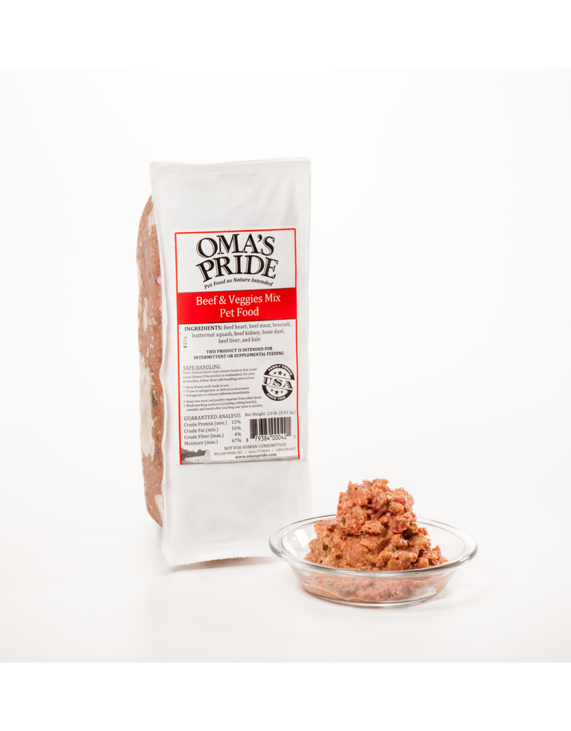 Oma's Pride Oma's Pride Frozen Mixes Beef Mix 2 lb CASE (*Frozen Products for Local Delivery or In-Store Pickup Only. *)