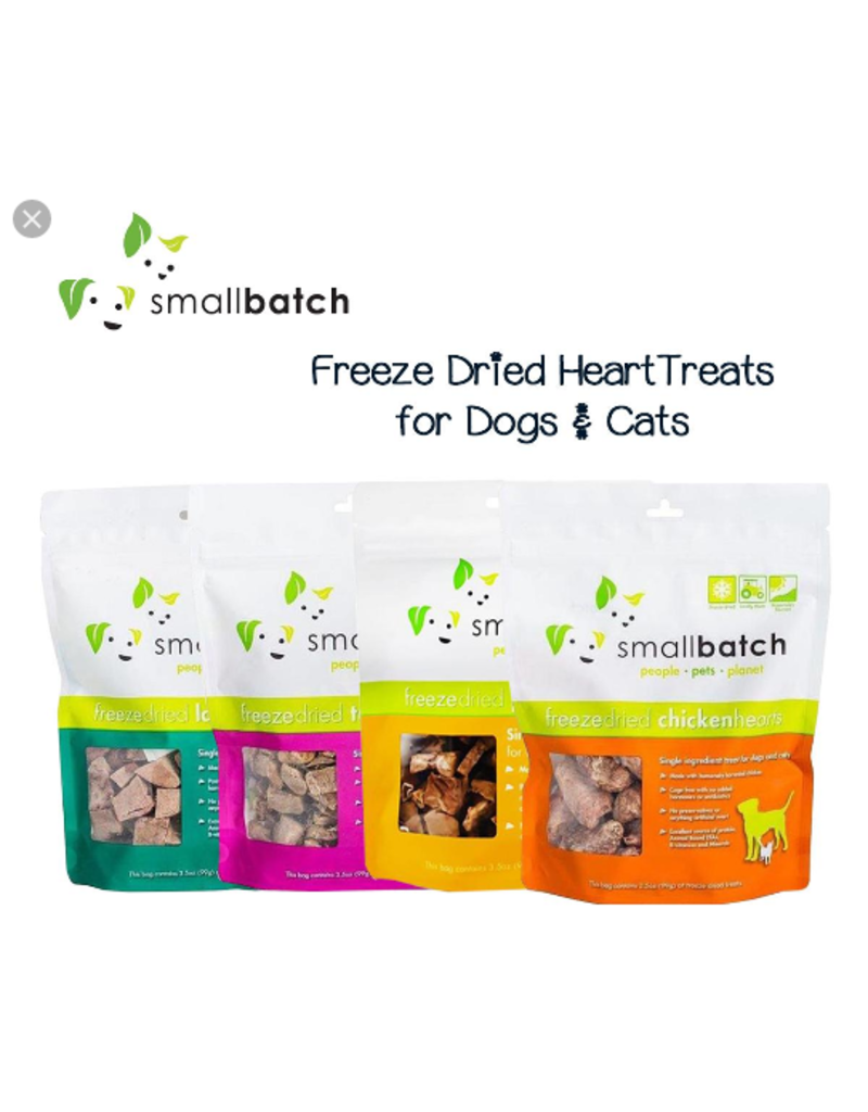 Smallbatch Pets Smallbatch Freeze Dried Treats | Pork Hearts 3.5 oz