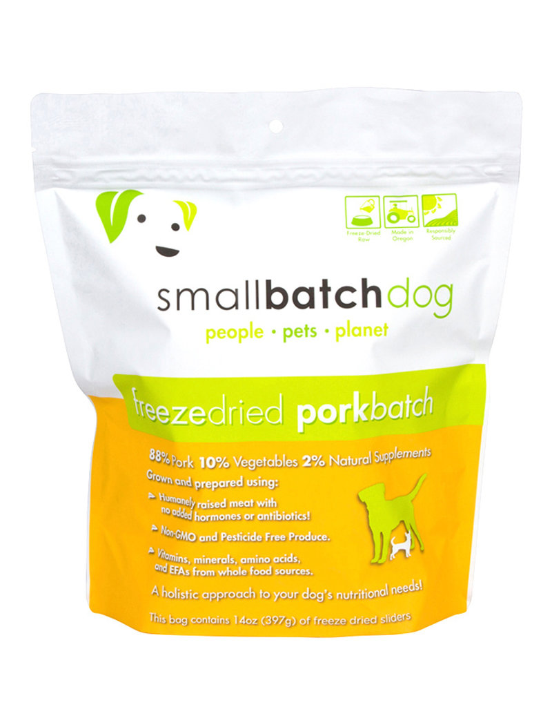 Smallbatch Pets Smallbatch Freeze Dried Dog Food Sliders | Pork 14 oz