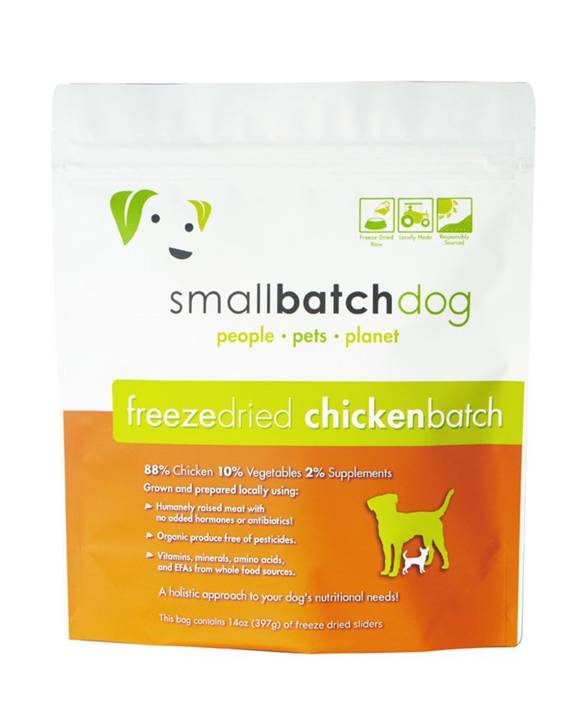 Smallbatch Pets Smallbatch Freeze Dried Dog Food Sliders | Chicken 14 oz