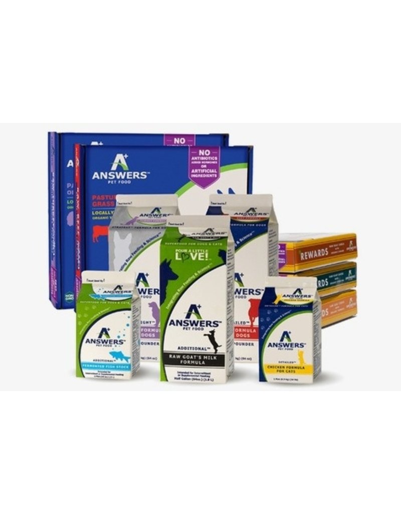 Answer's Pet Food DISC Answers Frozen Dog Food Detailed Chicken 8 oz Patties 4 lbs (*Frozen Products for Local Delivery or In-Store Pickup Only. *)