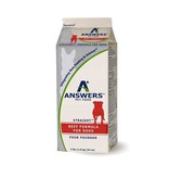 Answer's Pet Food Answers Frozen Dog Food CASE Straight Beef Carton 4 lbs (*Frozen Products for Local Delivery or In-Store Pickup Only. *)