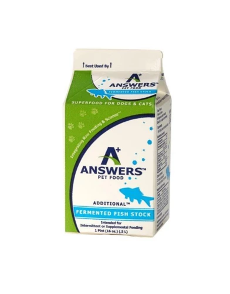 Answer's Pet Food Answers Stock Fermented Fish 16 oz (*Frozen Products for Local Delivery or In-Store Pickup Only. *)