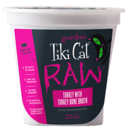 Tiki Cat Tiki Cat Raw Frozen Cat Food CASE | Turkey w/ Bone Broth 24 oz (*Frozen Products for Local Delivery or In-Store Pickup Only. *)