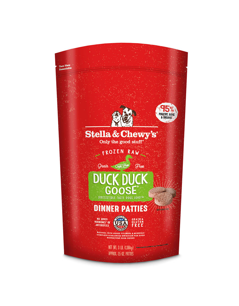 Stella & Chewy's Stella & Chewy's Raw Frozen Dog Food  Duck Duck Goose Patties 3 lb (*Frozen Products for Local Delivery or In-Store Pickup Only. *)
