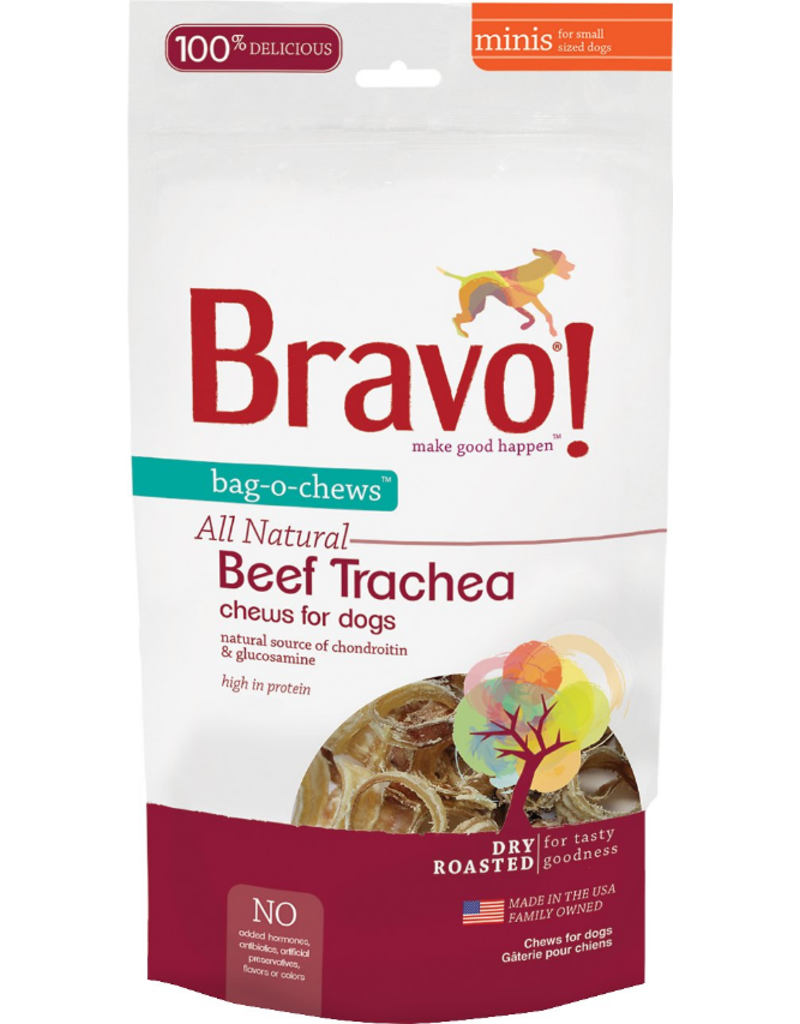 Bravo The Pet Beastro Bravo Freeze Dried Dog Treats Bag O Chews Beef Trachea 7 oz All-Natural Dog Chews for Dental Health and Joints Dry-Roasted Protein Low-Fat Single-Ingredient Crunchy
