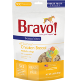 Bravo The Pet Beastro Bravo Freeze Dried Dog Treats  Chicken Breast Bonus Bites 3 oz All-Natural Dog Treats Pure Meat Protein Single-Ingredient Low-Fat Dry-Roasted