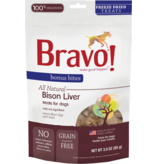 Bravo The Pet Beastro Bravo Freeze Dried Dog Treats  Bison Liver Bonus Bites 3 oz All-Natural Dog Treats Pure Meat Protein Single-Ingredient Low-Fat Dry-Roasted