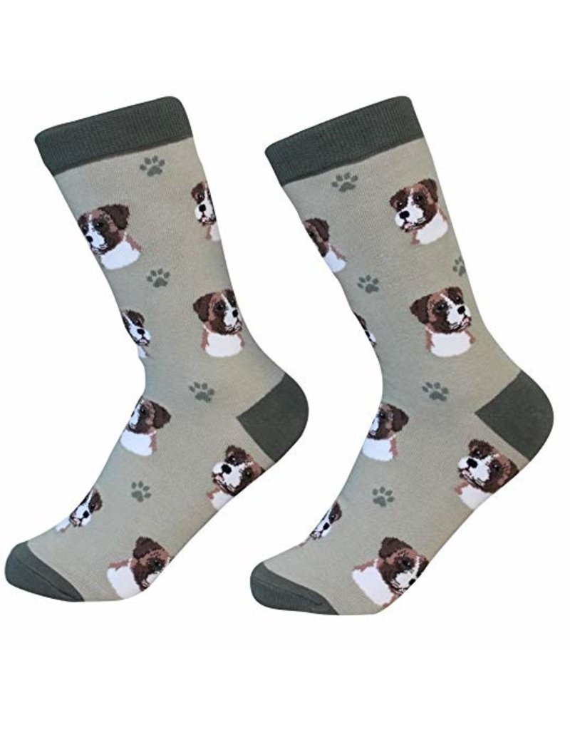 Sock Daddy DISC The Pet Beastro Sock Daddy Unisex One Size Cotton Socks | Boxer Custom-Made Dog Breed Socks Machine-Washable Crew Mid-Shin Gift
