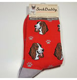 Sock Daddy DISC The Pet Beastro Sock Daddy Unisex One Size Cotton Socks | Basset Hound Custom-Made Dog Breed Socks Machine-Washable Crew Mid-Shin Gift