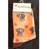 Sock Daddy DISC The Pet Beastro Sock Daddy Unisex One Size Cotton Socks | German Shorthaired Pointer Custom-Made Dog Breed Socks Machine-Washable Crew Mid-Shin Gift