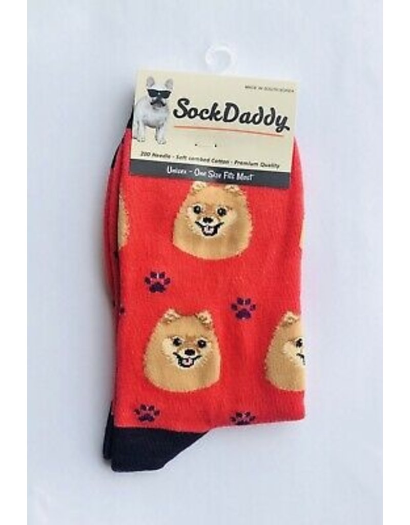 Sock Daddy Unisex One Size Cotton Socks | Pomeranian - The ...