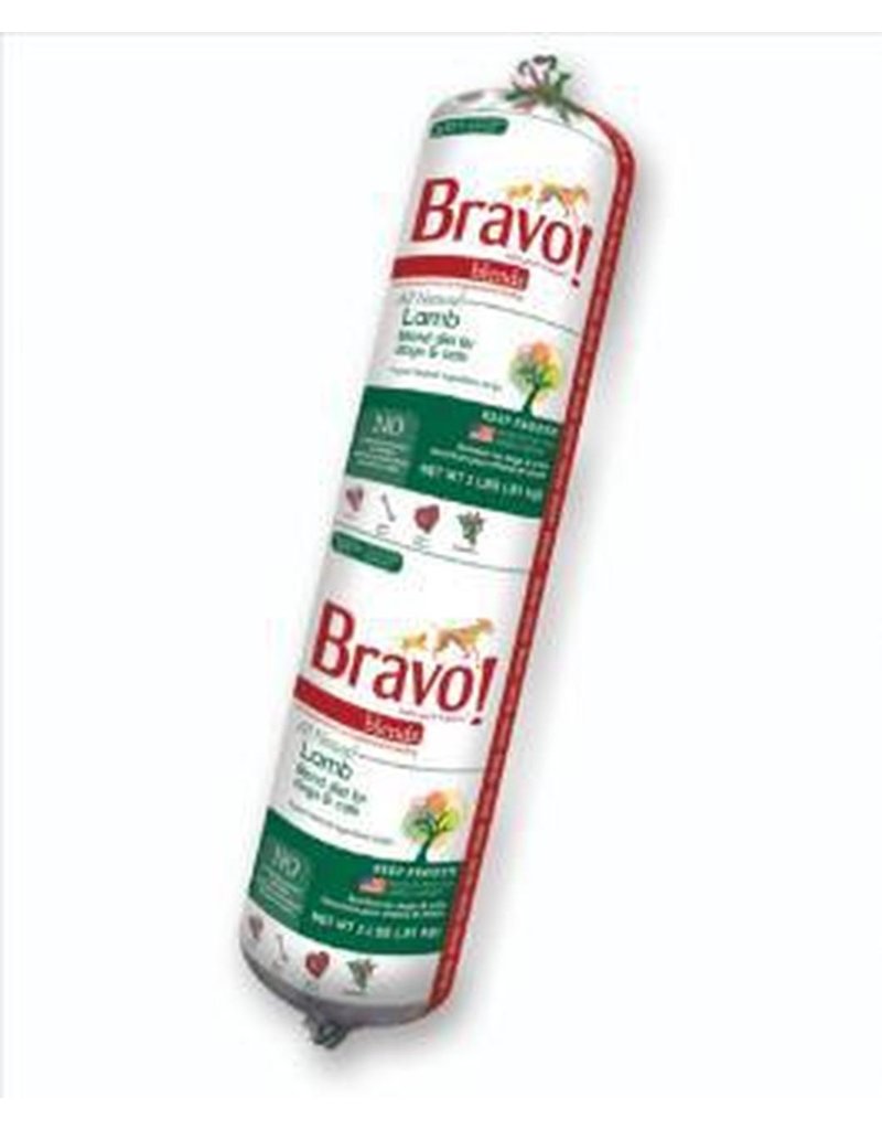 Bravo The Pet Beastro Bravo Frozen Chub Blends Lamb 5 lbs All-Natural Dog and Cat Food for Supplemental Raw Feeding & High Protein Diets Limited-Ingredient (*Frozen Products for Local Delivery or In-Store Pickup Only. *)