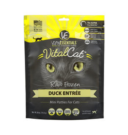 Vital Essentials Vital Essentials Frozen Cat Food Mini Patties CASE Duck 1.75 lb (*Frozen Products for Local Delivery or In-Store Pickup Only. *)