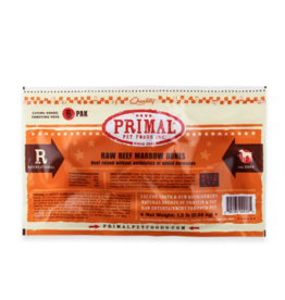 Primal Pet Foods Primal Frozen Raw Meaty Bones Beef Marrow Bones 2" 6 pk (*Frozen Products for Local Delivery or In-Store Pickup Only. *)