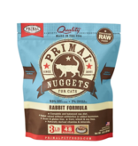 Primal Pet Foods Primal Raw Frozen Nuggets Cat Food Rabbit 3 lb (*Frozen Products for Local Delivery or In-Store Pickup Only. *)