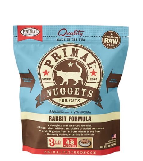 Primal Raw Frozen Nuggets Cat Food 