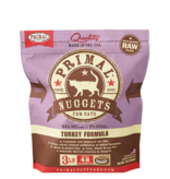 Primal Pet Foods Primal Raw Frozen Nuggets Cat Food Turkey 3 lb CASE/8 (*Frozen Products for Local Delivery or In-Store Pickup Only. *)