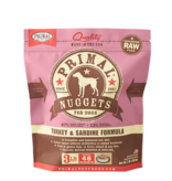 Primal Pet Foods Primal Raw Frozen Nuggets Dog Food Turkey & Sardine 3 lb (*Frozen Products for Local Delivery or In-Store Pickup Only. *)