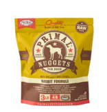 Primal Pet Foods Primal Raw Frozen Nuggets Dog Food Rabbit 3 lb CASE/8 (*Frozen Products for Local Delivery or In-Store Pickup Only. *)