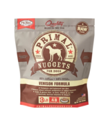 Primal Pet Foods Primal Raw Frozen Nuggets Dog Food Venison 3 lb CASE/8 (*Frozen Products for Local Delivery or In-Store Pickup Only. *)