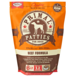 Primal Pet Foods Primal Raw Frozen Patties Dog Food Beef 6 lb CASE (*Frozen Products for Local Delivery or In-Store Pickup Only. *)
