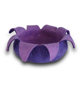 Distinctly Himalayan Distinctly Himalayan Felt Pet Basket Petals Purple 20 in