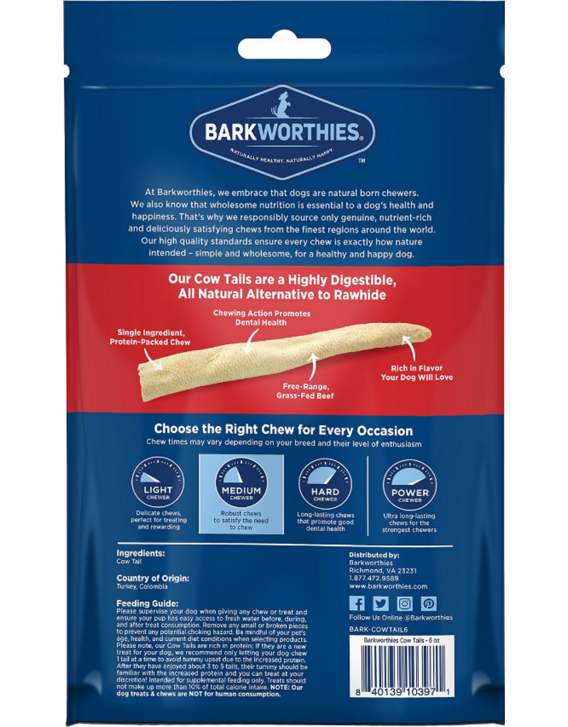 Barkworthies Barkworthies Dog Chew Cow Tails 6 oz