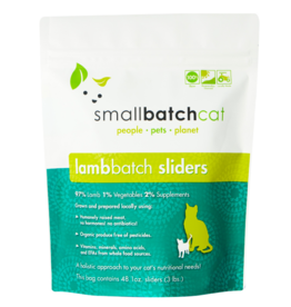 Smallbatch Pets Smallbatch Frozen Cat Food 1 oz Sliders | CASE Lamb 3 lbs (*Frozen Products for Local Delivery or In-Store Pickup Only. *)