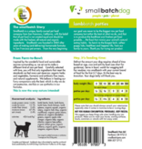 Smallbatch Pets Smallbatch Frozen Dog Food 1 oz Sliders | CASE Lamb 3 lbs (*Frozen Products for Local Delivery or In-Store Pickup Only. *)