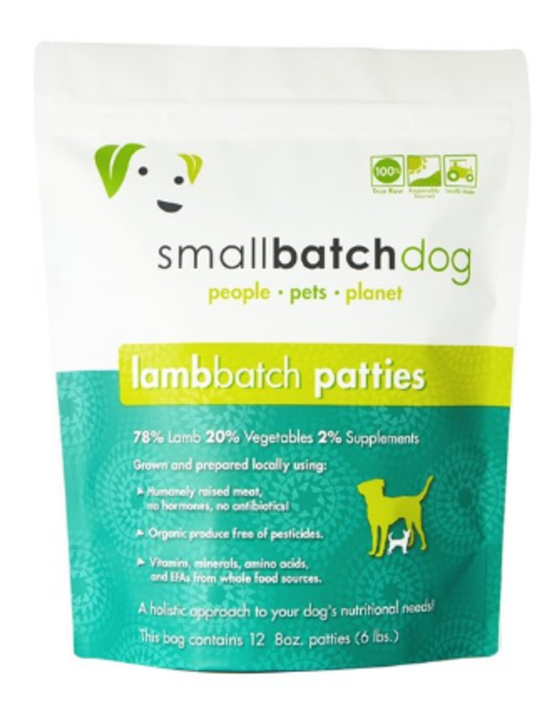 Smallbatch Pets Smallbatch Frozen Dog Food 8 oz Patties | Lamb 6 lbs (*Frozen Products for Local Delivery or In-Store Pickup Only. *)
