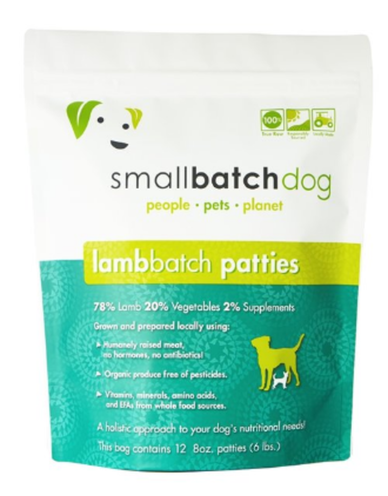 Smallbatch Pets Smallbatch Frozen Dog Food 8 oz Patties | Lamb 18 lbs ( *Frozen Products for Local Delivery or In-Store Pickup Only. *)