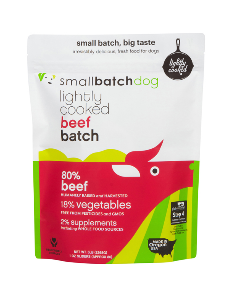Smallbatch Pets Smallbatch Frozen Dog Food Lightly Cooked | CASE Beef 5 lbs (*Frozen Products for Local Delivery or In-Store Pickup Only. *)