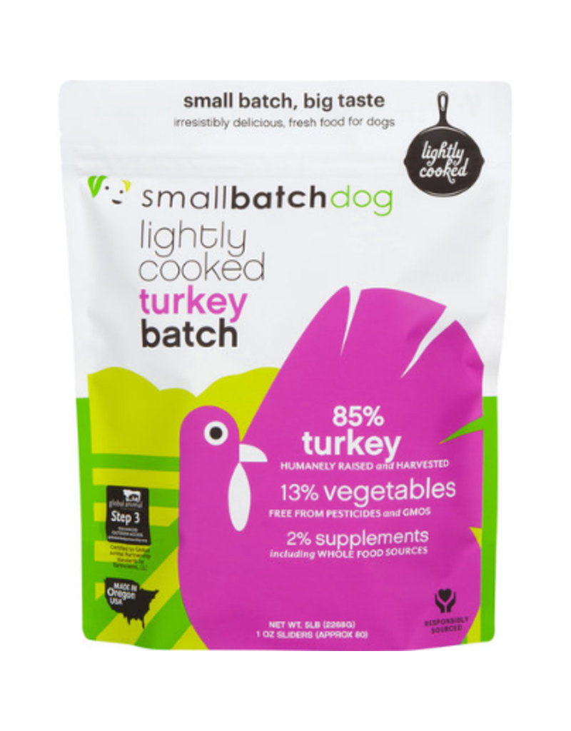 Smallbatch Pets Smallbatch Frozen Dog Food Lightly Cooked | Turkey 5 lbs (*Frozen Products for Local Delivery or In-Store Pickup Only. *)