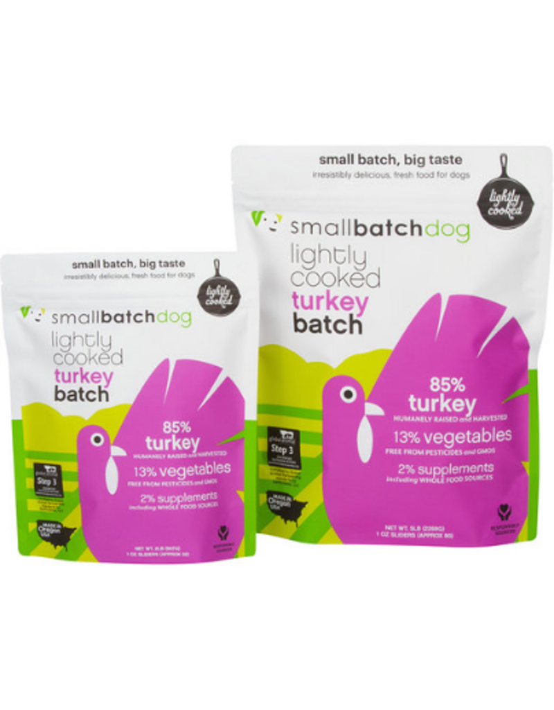 Smallbatch Pets Smallbatch Frozen Dog Food Lightly Cooked | CASE Turkey 5 lbs (*Frozen Products for Local Delivery or In-Store Pickup Only. *)