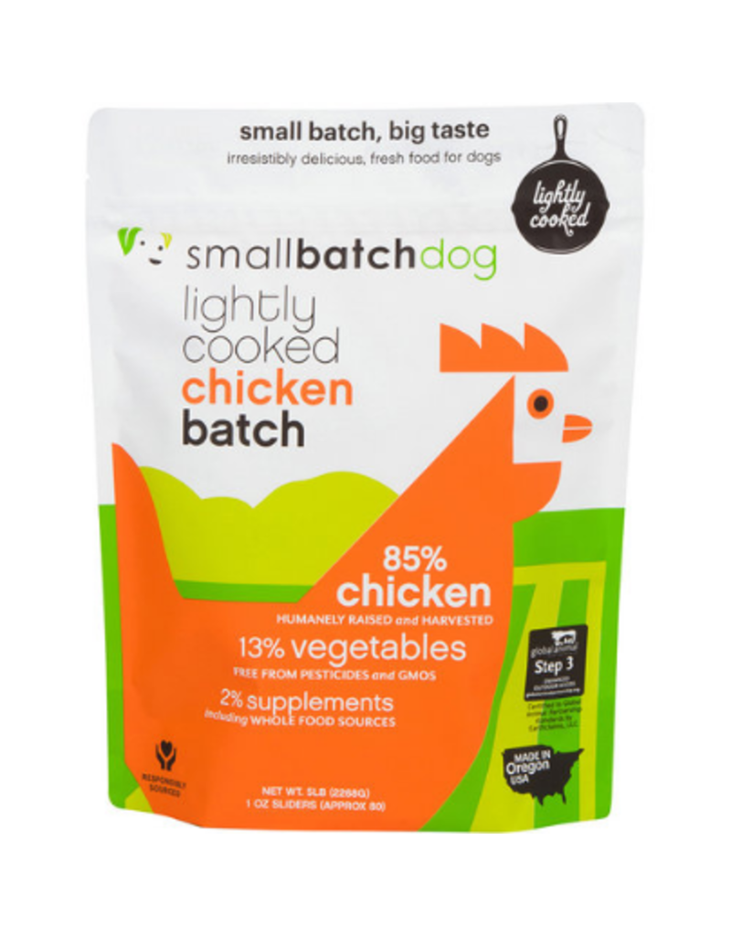 Smallbatch Pets Smallbatch Frozen Dog Food Lightly Cooked | CASE Chicken 5 lbs (*Frozen Products for Local Delivery or In-Store Pickup Only. *)