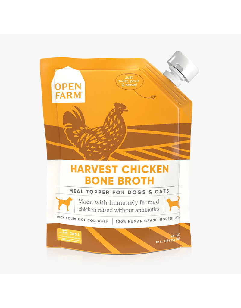 Open Farm Open Farm Bone Broth Harvest Chicken 12 oz Single