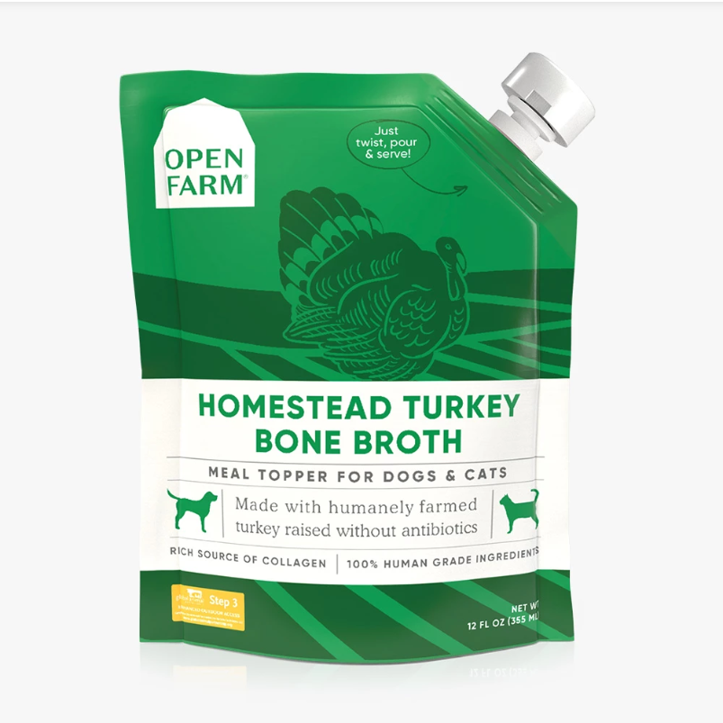 Open Farm Bone Broth Homestead Turkey 12 O