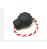 SodaPup SodaPup Halloween Sugar Skull Chew Toy and Treat Dispenser Black Large